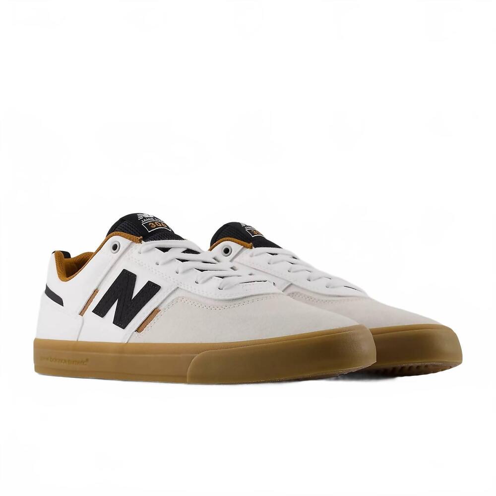 NEW NEW BALANCE men's numeric jamie foy 306 shoes in sea salt with black - Picture 3 of 7